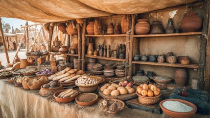 Ancient Market Stall: A Glimpse into the Past