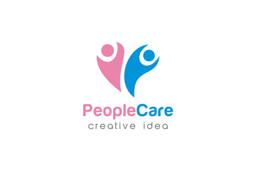 People Care Logo and Icon Template
