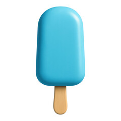 PNG Minimalist blue popsicle illustration.