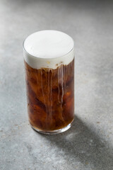 Refreshing Espresso Coffee with Cold Foam