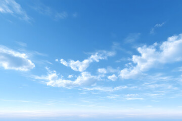 Fototapeta premium 青空と雲が広がる清々しい空の風景
