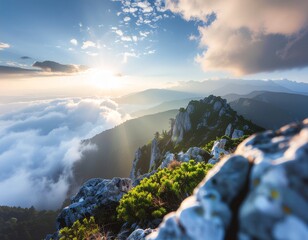 panorama of the mountains