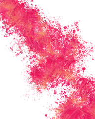 Pink geometric shape abstract watercolor illustration for wallpaper background 