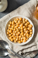 Healthy Organic Raw Canned Garbanzo Bean Chickpeas