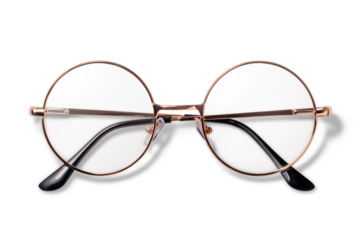 丸い形のメガネ