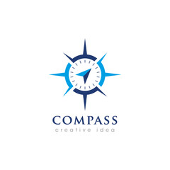 Creative Compass Concept Logo Design Template