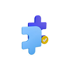 Fototapeta premium Checked Puzzle Strategy