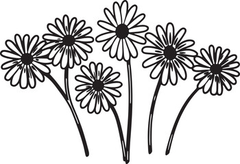 A Monochrome Botanical Illustration.