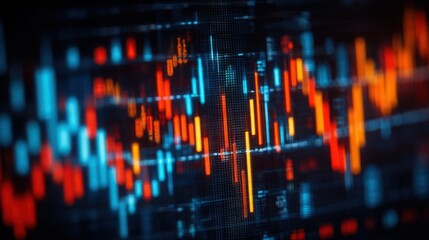 A computer screen displaying a red and blue pattern representing real-time cross-market golden ratio convergence scanner