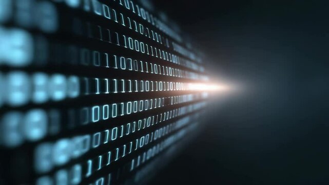Online banking, virtual bank, and digital banking. Seamless connection of light networks flowing through digital banking icons, representing modern, secure, and connected financial systems.