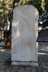 ancient Chinese stele and tablet of Dingzhou stone carving museum