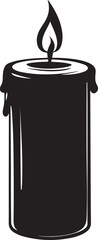 Candle silhouettes