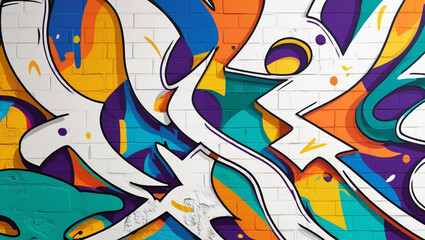 Obraz premium creative wall graffiti on the wall