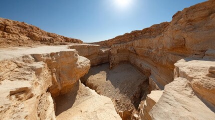 Canyon Landscape Under a Clear Sky