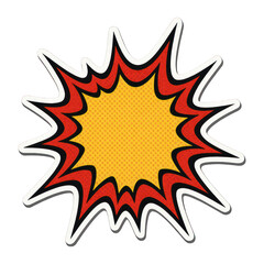 PNG Vibrant comic-style explosion graphic.