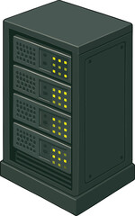 Server device at data center