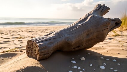 dead tree on the beach