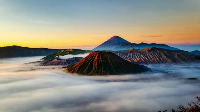 Mount Bromo Sunrise: Volcanic Majesty in Java, Indonesia