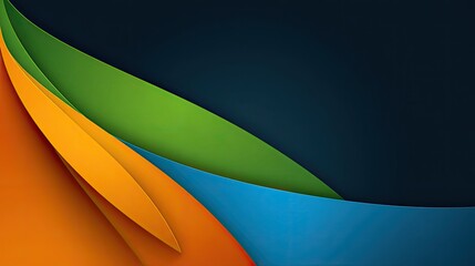 Abstract layered colors