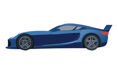 Obraz premium sophisticated dark blue sports car