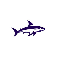 vector illustration of a shark logo design