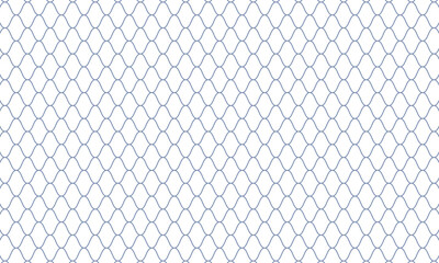 Fototapeta premium 青色の線が繋がる縦長の太い網目文のネット