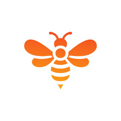 vector illustration of a bee logo design