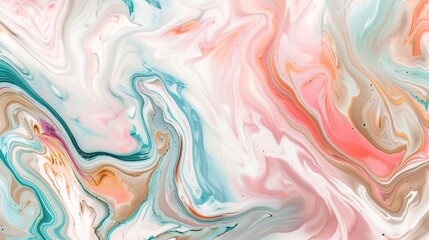 Obraz premium High-resolution close-up of luxurious colorful Calacatta marble stone texture with vibrant multi-hued veining, blending soft whites, grays, and bold accents. Ideal for premium interior design, 