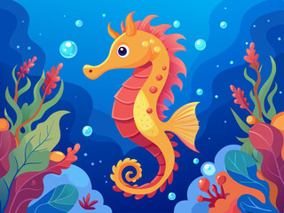 sea horse illustration