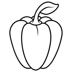 vector illustration of Capsicum