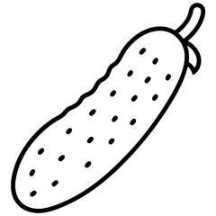 Illustration of a Cucumber