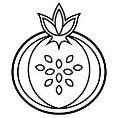 vector illustration of an apple
