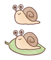 カタツムリのイラスト