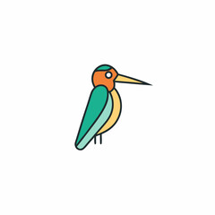 vector illustration of a bird