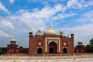 Taj Mahal is beautiful creation made to honour love and is one of the seven wonders on the earth. It is made of white marble and is an architectural wonder. It is beautiful and serene indeed.