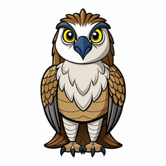 owl on a white background