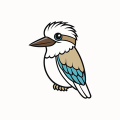 vector illustration of a cartoon bird