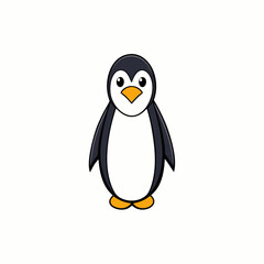 penguin on white background