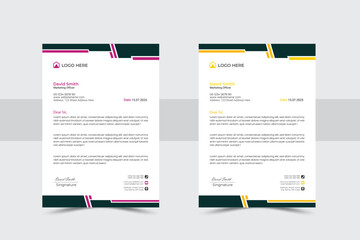 Corporate Business Letterhead Template vector design
