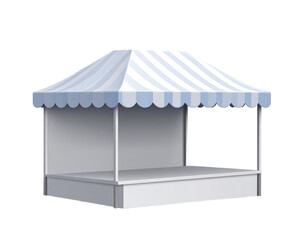 Modern 3D Vector Market Stall Design Clean & Minimalist Style