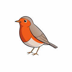 bird, robin, animal, nature, wildlife, branch, illustration, birds, beak, vector, winter, red, wild, feather, bullfinch, isolated, silhouette, garden, crow, tree, white, erithacus, cute, redbreast, bl