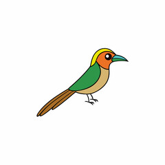 bird on a white background