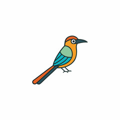 lilac breasted roller isolated on white