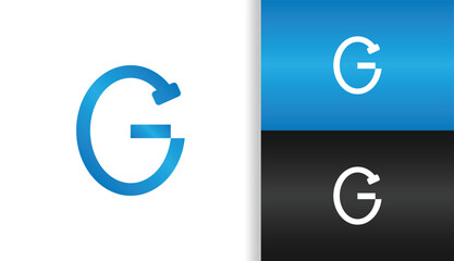 SIMPLE LETTER G LOGO COMBINATION FAUCET IN BLUE COLOR