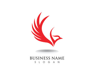 Obraz premium Falcon Eagle Bird Logo Template vector icons wing