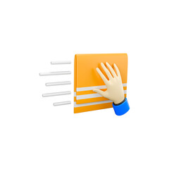 Fototapeta premium Gloved Hand with Tissue Box