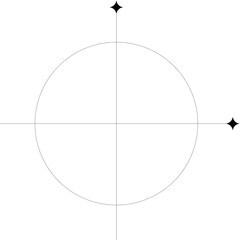 Minimalist Sparkle Monoline Shape