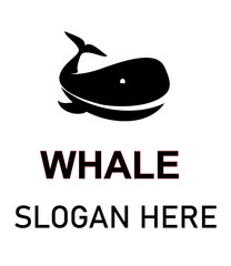  Whale logo background. vector. editable