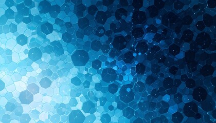 Fototapeta premium Abstract Blue Hexagons Futuristic Technology Concept Background
