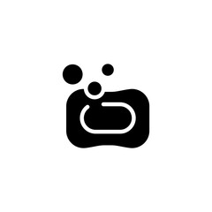 Soap bar icon. Simple solid style. Hygiene, single high quality glyph symbol for web design or mobile app.
